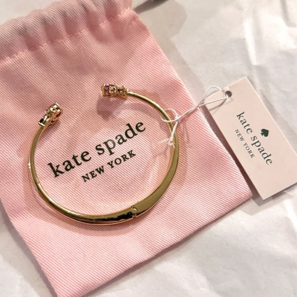 NWT Kate Spade Little Gem Hinged Cuff Bracelet - Picture 3 of 7